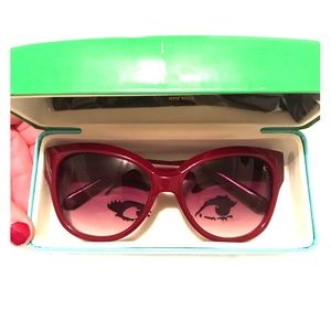 Deep Red Kate Spade Sunnies
